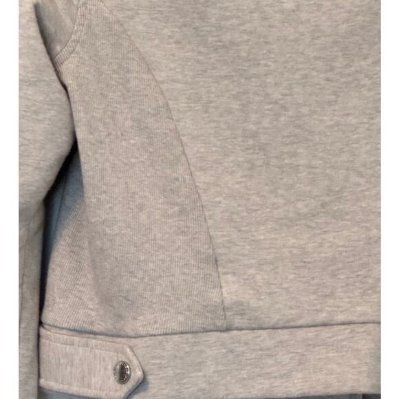 H by Halston Cotton Jersey Cropped Moto Jacket - Picture 8 of 14